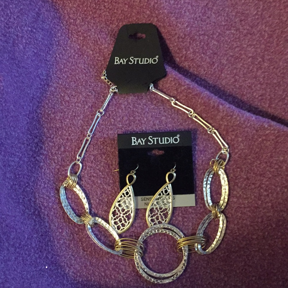 Necklace and earrings